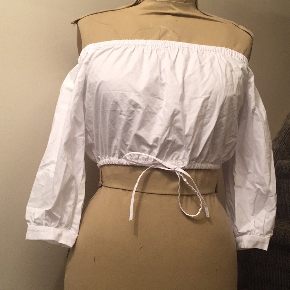 White Crop Top